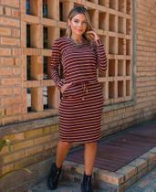 Vestido manga longa luminah ref:00924