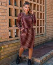 Vestido manga longa luminah ref:00924