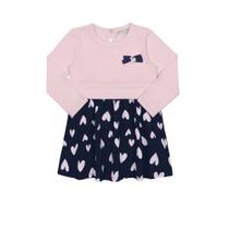 Vestido Manga Longa Molecotton Infantil Alakazoo Ref. 66102