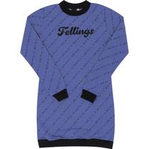 Vestido Manga Longa Moletinho Juvenil Pulla Bulla Ref. 47527 Vestido Manga Longa Moletinho Juvenil Pulla Bulla Ref. 47527