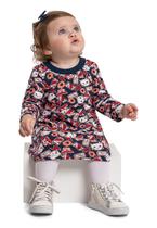 Vestido manga longa para Bebê Bee Loop