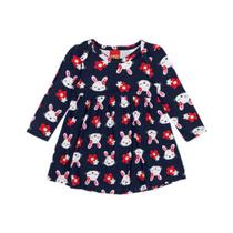 Vestido Manga Longa Para Bebê Ref 207854