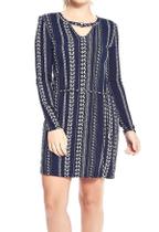 Vestido Manga Longa Soltinho Estampado P Ao Gg