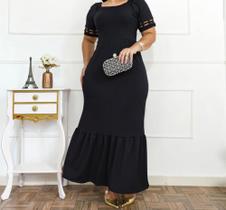 Vestido Manoela na malha fluyt tamanho M