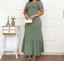 Vestido Manoela na malha fluyt tamanho M