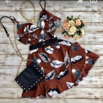 Vestido Manu Modas marrom M