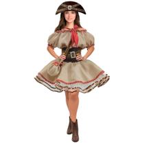 Vestido Maria Bonita de Luxo com Chapéu Roupa Cangaceira Luxo pra Festa Junina Com Bolsa