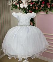 Vestido Marie Branco Ester - Elegante e Sofisticado