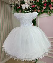 Vestido Marie Jardim Encantado Branco - Elegante e Confortável