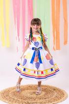 Vestido Marie Junino Luxo Arraiá da Quermesse da Noiva/Noivinha (VESTMRJNDQRMNV