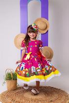Vestido Marie Junino Roça Feliz Luxo