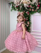 Vestido Marie Penelope Rose Festa Luxo Daminhas Vestido Marie Penelope Rose Festa Luxo Daminhas