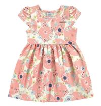 Vestido Marlan Bebê Poá Flores - Rosa Soft - Marlan Baby