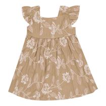 Vestido Marrom Bebê Pulla Bulla Menina - 53213-1343 Vestido Marrom Bebê Pulla Bulla Menina - 53213-1343