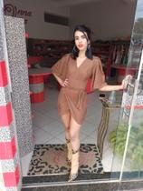Vestido Marrom Suede - Dona Onça Vestido Marrom Suede - Dona Onça