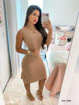 Vestido marrom tamanho único