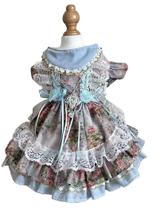 Vestido MaruPet Fashion Sweet Puppy Dog Lace Princess Blue XLL Vestido MaruPet Fashion Sweet Puppy Dog Lace Princess Blue XLL