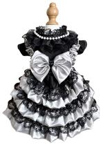 Vestido MaruPet Fashion Sweet Puppy Dog Lace Princess C-Black Vestido MaruPet Fashion Sweet Puppy Dog Lace Princess C-Black