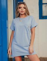 Vestido Max Camisa Comforty Malha Blogueira Papilloo Vestido Max Camisa Comforty Malha Blogueira Papilloo