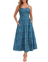 Vestido maxi Annebouti primavera verão 2025 franzido em linha A roxo verde