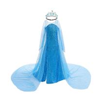 Vestido Maxi Da Elsa Para Crianças, Fantasia De Princesa Com Lantejoulas Brilhantes, Vestido De Vestido Maxi Da Elsa Para Crianças, Fantasia De Princesa Com Lantejoulas Brilhantes, Vestido De