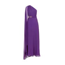 Vestido Maxi Elegante Com Ombro Assimétrico Para Mulheres, Ideal Para Festas Formais, Bailes, Natal