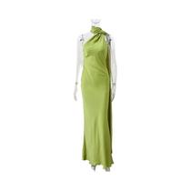 Vestido Maxi Elegante Feminino Sem Mangas Com Ombros Descobertos Para Primavera E Verão, Vestido De