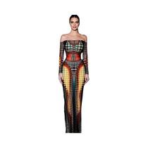 Vestido Maxi Feminino Tie Dye Sem Costas Manga Longa Y2K Bodycon Para Festa E Streetwear Vestido Maxi Feminino Tie Dye Sem Costas Manga Longa Y2K Bodycon Para Festa E Streetwear