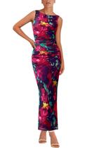 Vestido maxi MASCOMODA feminino Bodycon Summer com estampa floral Vestido maxi MASCOMODA feminino Bodycon Summer com estampa floral