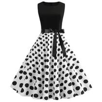 Vestido Maxi Sem Mangas Estilo Retro Hepburn Para Mulheres, Estampado Com Cinto, Saia Larga Estilo Vestido Maxi Sem Mangas Estilo Retro Hepburn Para Mulheres, Estampado Com Cinto, Saia Larga Estilo