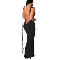 Vestido Maxi Sem Mangas RARITYUS - Sem Encosto e com Drapeado