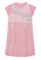 Vestido MC Paetê Rosa Animê