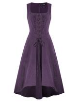 Vestido medieval Scarlet Darkness Purple Renaissance Overdress 2GG Vestido medieval Scarlet Darkness Purple Renaissance Overdress 2GG