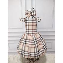 Vestido Menina Alça Regular Infantil Xadrez