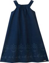 Vestido Menina Barra Estampa Puff Em Malha Texturizada Carinhoso Cor:Azul MarinhoTamanho:12 Vestido Menina Barra Estampa Puff Em Malha Texturizada Carinhoso Cor:Azul MarinhoTamanho:12
