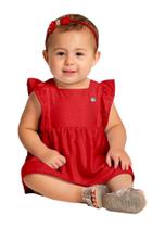 Vestido menina festa vermelho Brandili