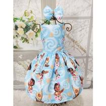 Vestido Menina Infantil Alça Regular Moana Baby