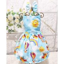 Vestido Menina Infantil Alça Regular Mundo Bita