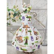 Vestido Menina Infantil Alça Regular Safari