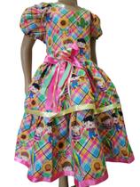 Vestido Menina Infantil Elegante Festa Junina Sertão