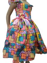 Vestido Menina Infantil Elegante Festa Junina Sertão RF02