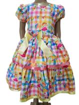 Vestido Menina Infantil Elegante Quadrilha Junina Arraia Vestido Menina Infantil Elegante Quadrilha Junina Arraia