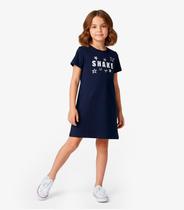 Vestido Menina Infantil em Molecotton Select Azul