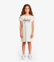 Vestido Menina Infantil em Molecotton Select Bege Vestido Menina Infantil em Molecotton Select Bege