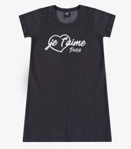 Vestido Menina Infantil em Molecotton Select Preto