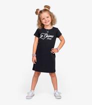 Vestido Menina Infantil em Molecotton Select Preto