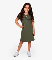 Vestido Menina Infantil em Molecotton Select Verde