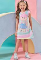 Vestido Menina Infantil Estampado Kukiê Vestido Menina Infantil Estampado Kukiê