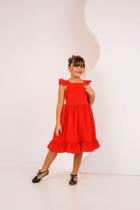 Vestido Menina Infantil Ester Luna Lisos e Forrados Vestido Menina Infantil Ester Luna Lisos e Forrados
