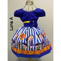 Vestido Menina Infantil Ester Tradicional Show da Luna